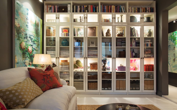 Design d'étagère à l'intérieur