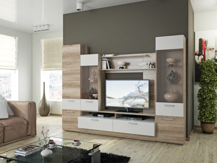 Design mural dans le salon