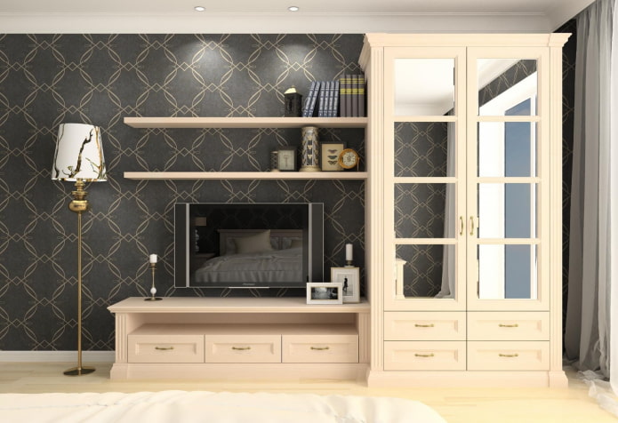 Design mural dans un salon