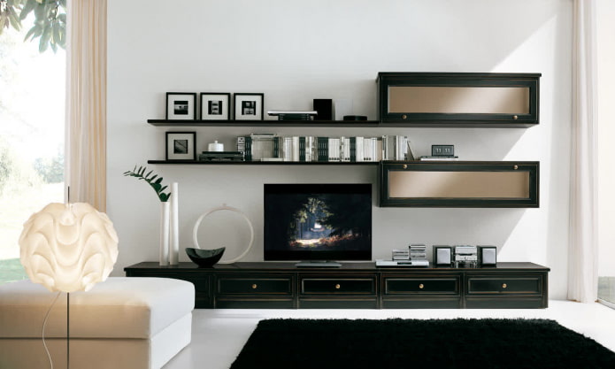 Design mural dans un salon