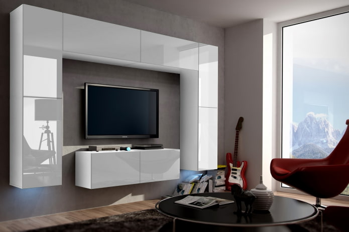 Design mural dans un salon