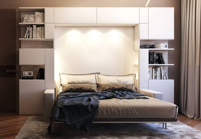 meuble haut transformable dans un salon