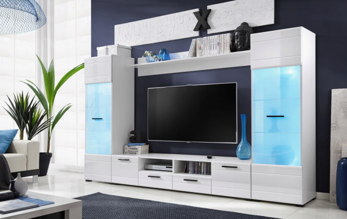 Schéma de couleurs du mur dans le salon