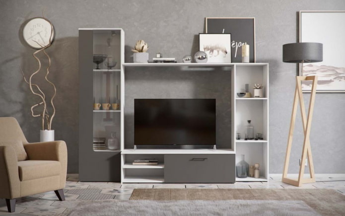 Armoire murale dans le salon
