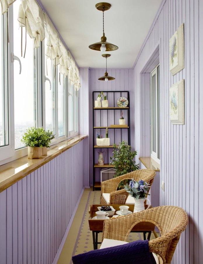 Panneaux lilas