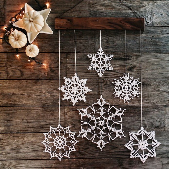 flocons de neige au crochet