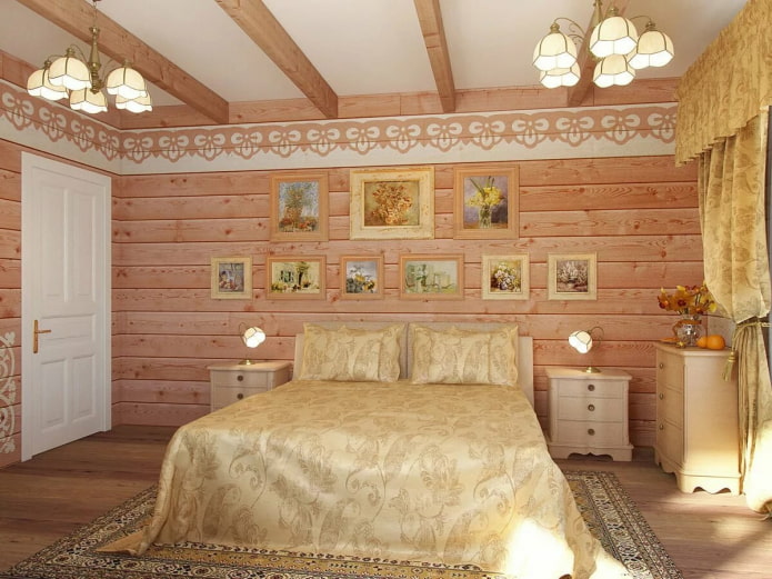 finition d'une chambre avec revêtement