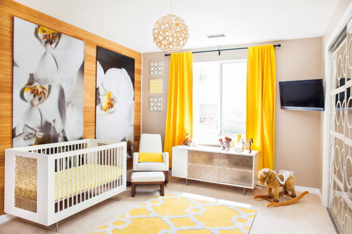 peintures murales à l'intérieur de la chambre d'enfant