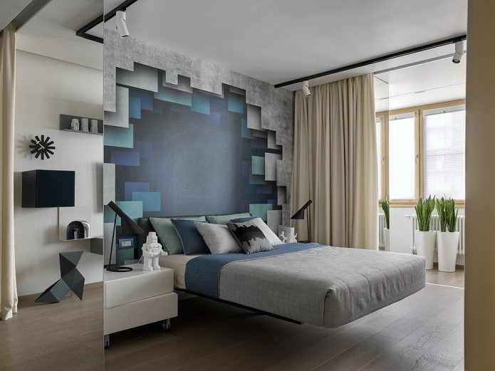 Décoration murale dans une chambre d'adolescent