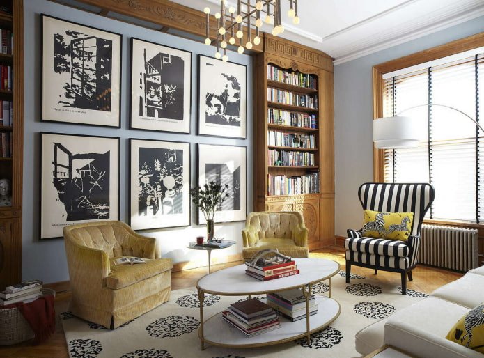 Décoration d'intérieur de style éclectique