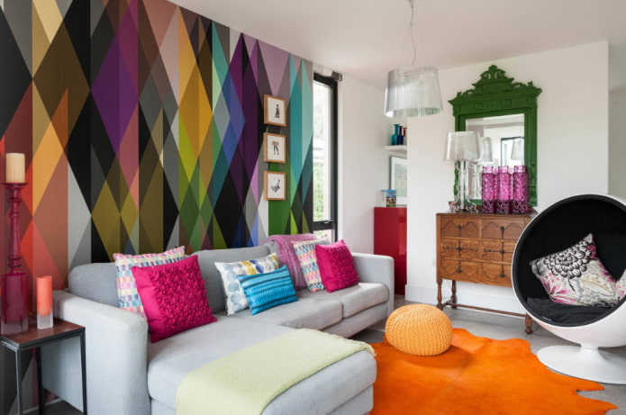 textiles d'intérieur de style éclectique