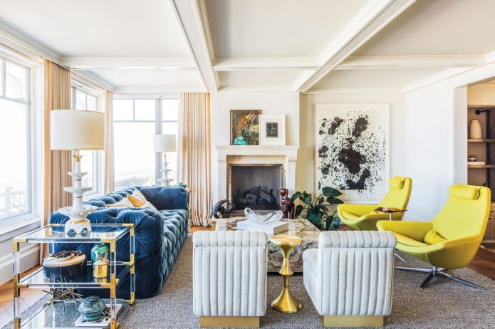 meubles à l'intérieur dans le style éclectique