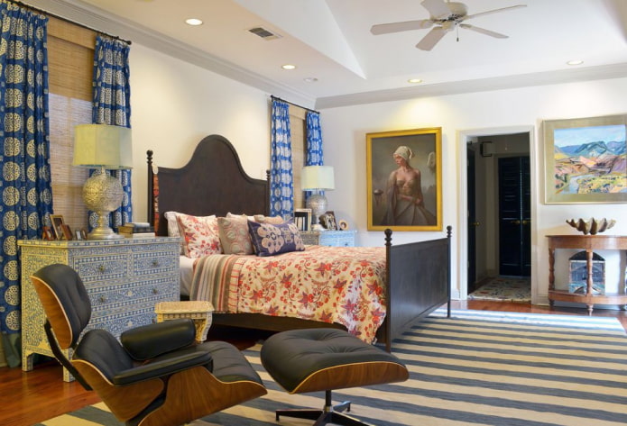 conception de chambre de style éclectique