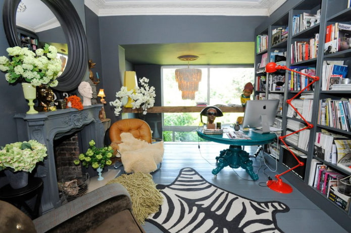 textiles Dans un intérieur de style éclectique