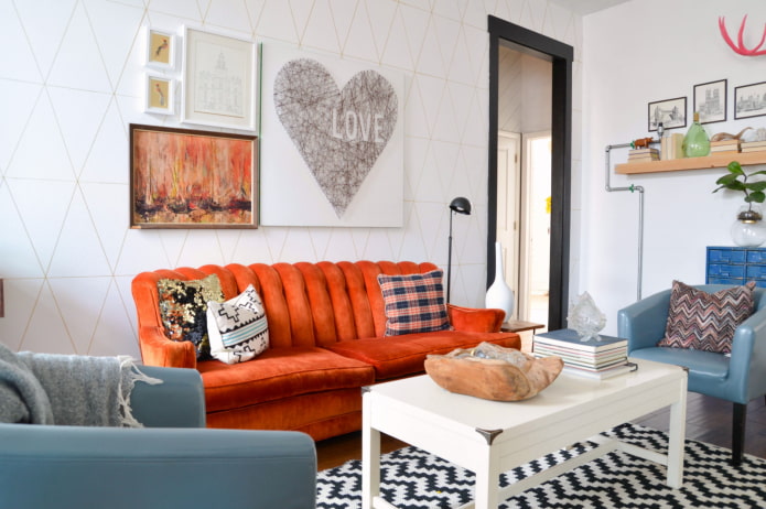 Meubles d'intérieur de style éclectique