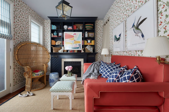 meubles à l'intérieur dans le Style éclectique
