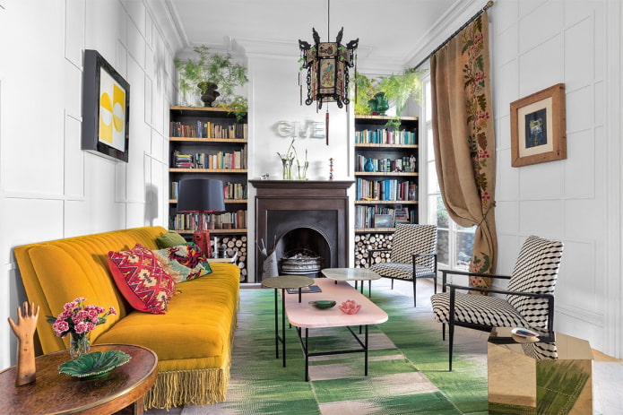 Meubles d'intérieur de style éclectique
