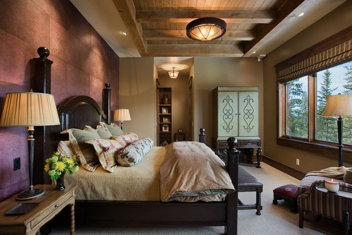 conception de chambre de style éclectique