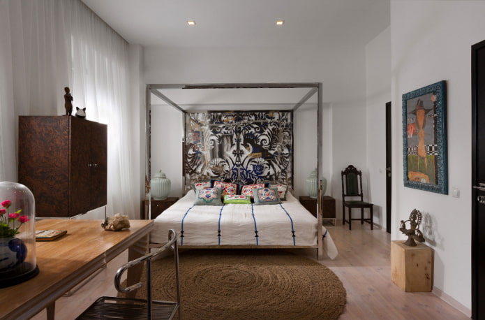 conception de chambre de style éclectique