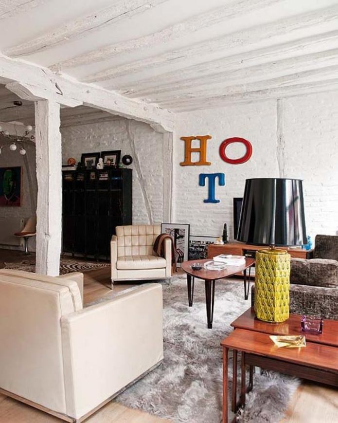 Style grunge dans le salon