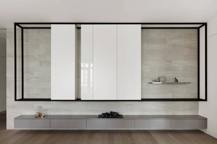 Décoration minimale dans le salon