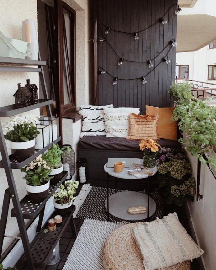 balcon ouvert cosy