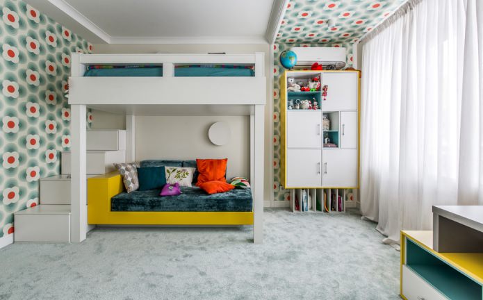 chambre d'enfant de style contemporain