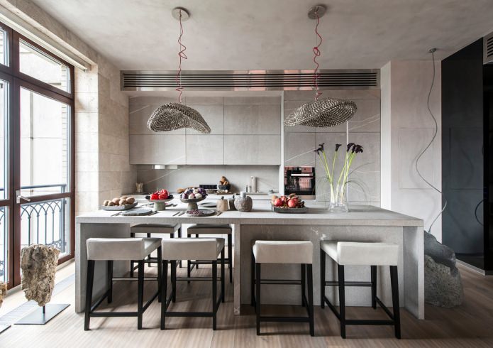 Éclairage de style contemporain