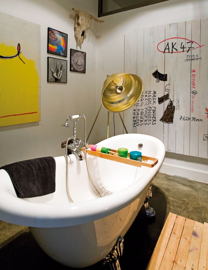 décorer une salle de bain de style loft