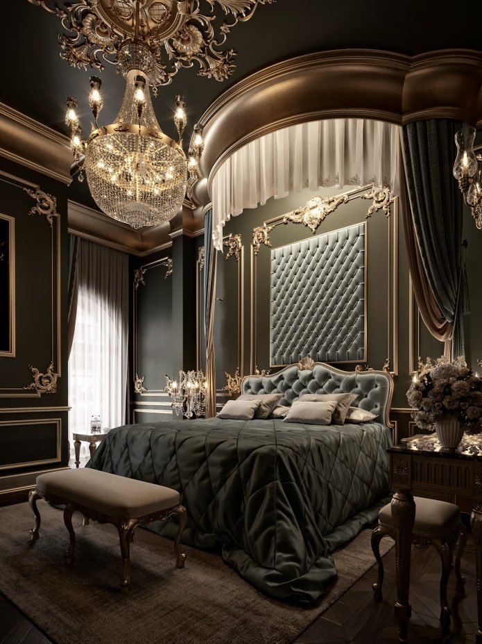 Chambre classique sombre