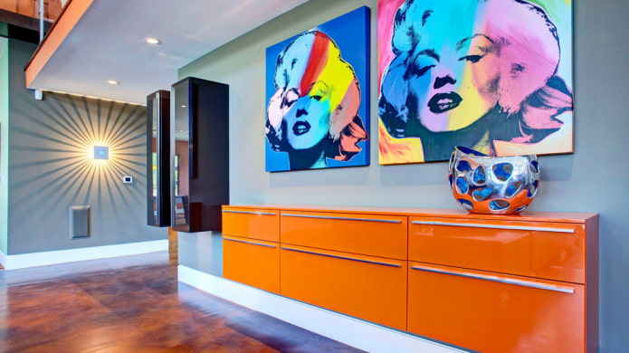 orange cabinet