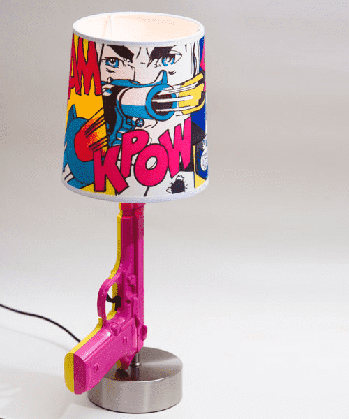 lampe de table de style pop art