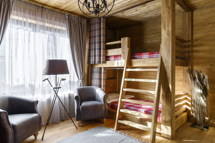 Meubles de chambre à coucher de style rustique