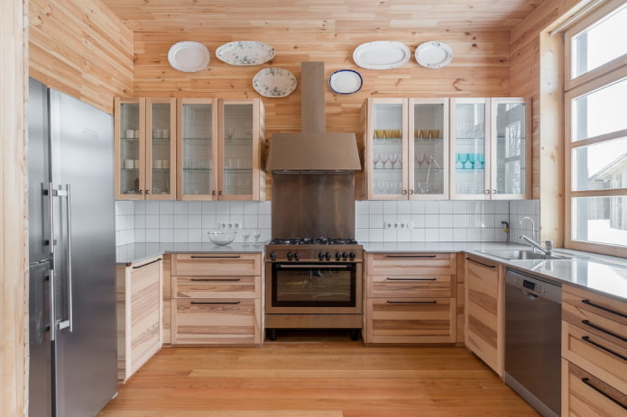 Intérieur de cuisine de style rustique