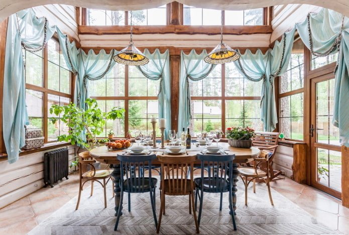 conception de maison de style rustique