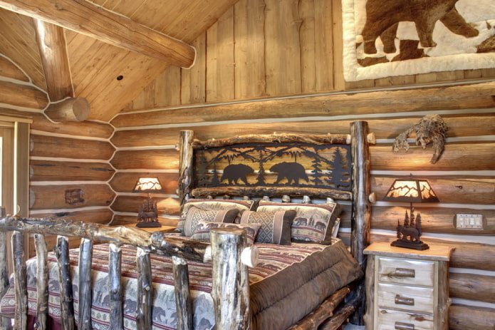 Meubles de chambre à coucher de style rustique