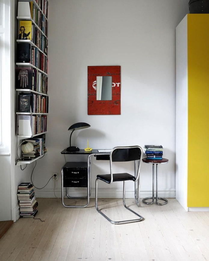 Espace de travail de style Bauhaus