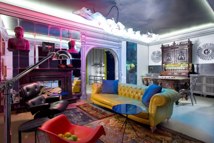 photo d'un intérieur dans le style kitsch
