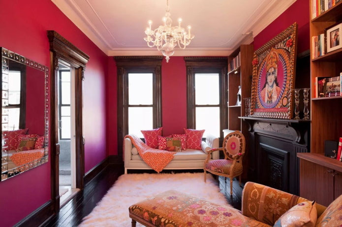 Décoration d'intérieur de style indien