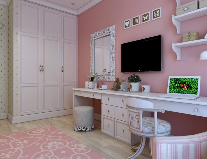 Intérieur néoclassique dans la chambre d'enfant