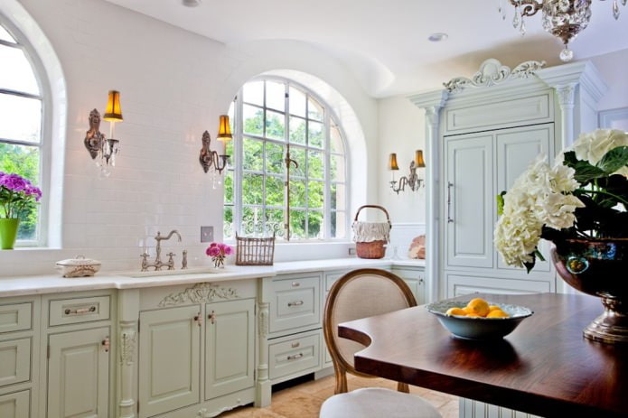 cuisine de style shabby chic