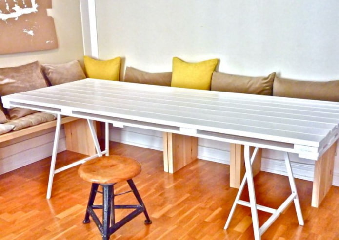Table à manger en palette