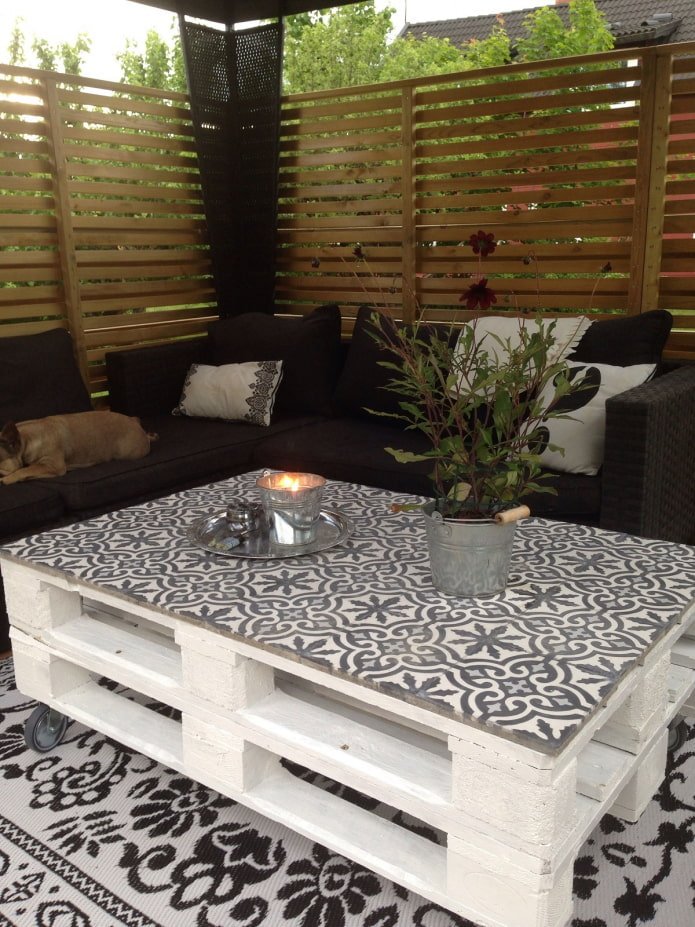 Plan de travail en carrelage
