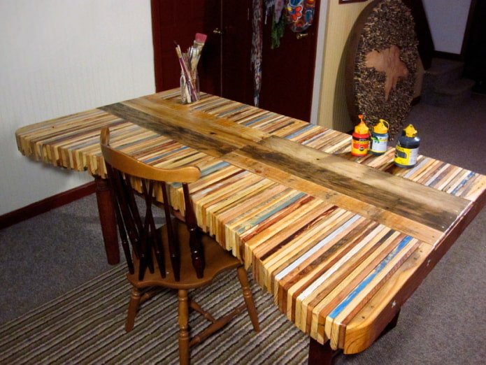 Table de bricolage en palettes