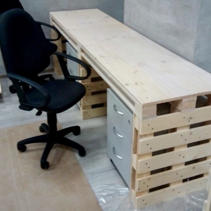 Plateau de table enduit