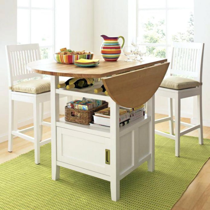 Table pliante ronde pour l'intérieur