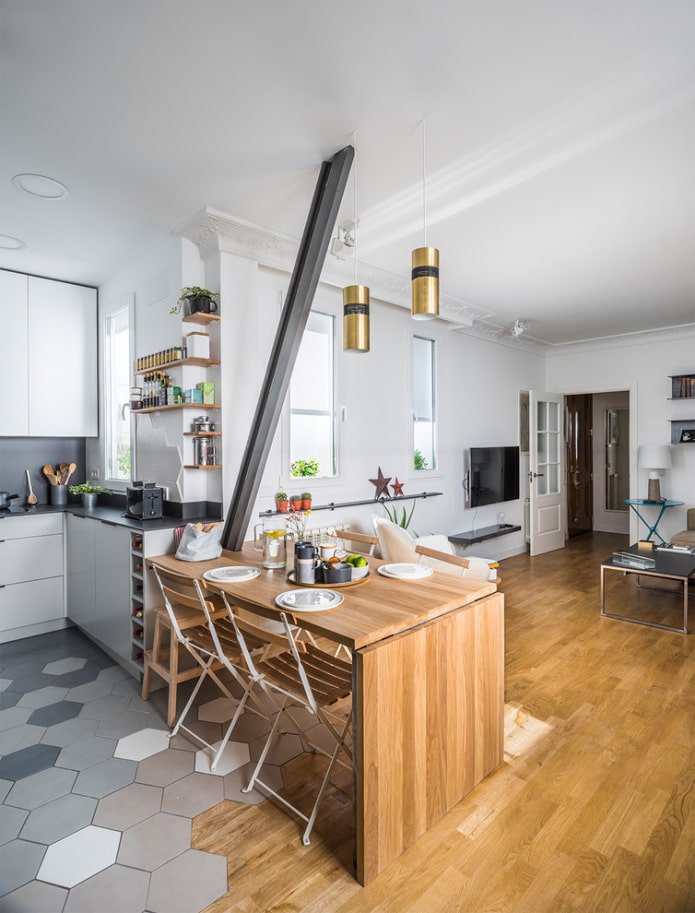 Table style livre de style moderne