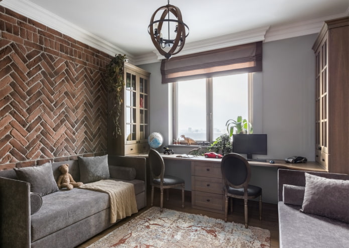 plateau de table intégré pour garçon