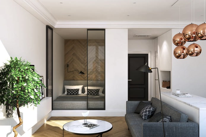 Design d'un petit appartement par Geometrium