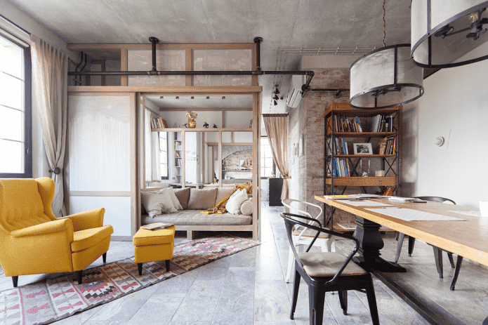 meubles de studio de style industriel
